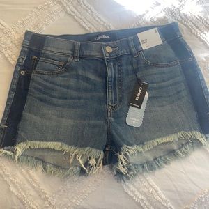 Express denim shorts